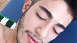 Straight Latin got paid for sucking dick and bareback in POV