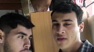 Two Latinos who are not gay offered to pay for bareback fucking