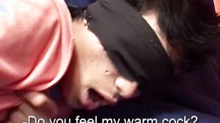 Aspiring twink pornstar blindfolded and analpounded hardcore