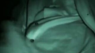 Amateur filmed while jacking off in the middle of the night
