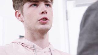 Cute guy receives a massage before barebacking his buddy