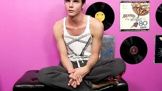 Twink has an astounding jerk off meeting showing his thick meat