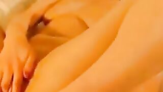 Hot Chick masturbates with dildo and loves it