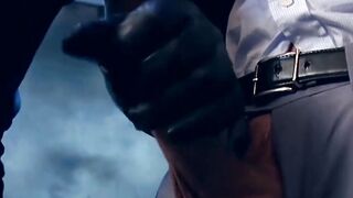 Anal having sex with a boss who is also blindfolded and bound
