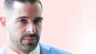 Businessman executive compelled to suck big cock and get rawed