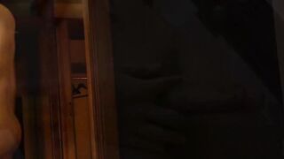 Lusty Asian tranny grabs her cock and wanks until she cums