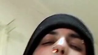 Attractive dude who loves to smoke seduces sexy partnerÂ 