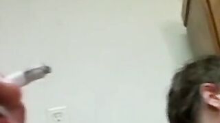 Attractive dude who loves to smoke seduces sexy partnerÂ 