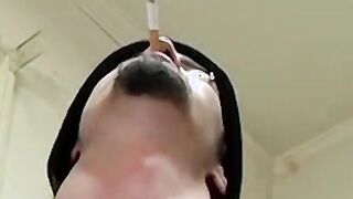 Attractive dude who loves to smoke seduces sexy partnerÂ 