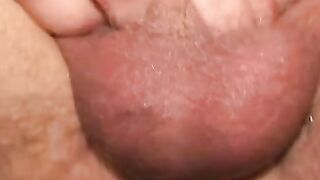 Hairy mature stud tugs on his dick and explodes with jizz