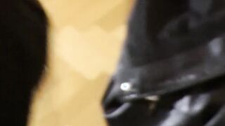 Young amateur teen sucks and rides senior dick in POV