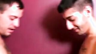 Handsome youngsters anal fucking and sucking dick in 3way