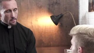 Slutty blonde seminarians obeys holy fathers orders