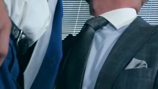 Bruno Max and Robbie Rojo two office workers are anal fucking rough