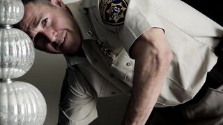 Hung policeman sticks his dick in crooks tight asshole raw