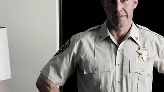 Hung policeman sticks his dick in crooks tight asshole raw