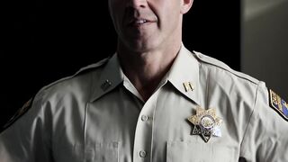 Hung policeman sticks his dick in crooks tight asshole raw