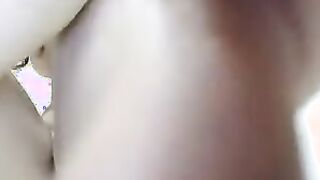 She fucks her pussy and squirts