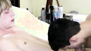 Neighbor twink friendly visit turned into steamy gaysex