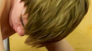 Young man passionately sucks balls before anal fucking