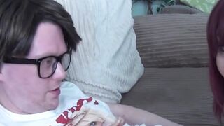 Pierced nubile teen Donna Austin moans during POV handjob