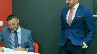 Suit and tie Welcum Leander and Shane Jackson analfucking