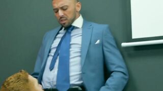 Suit and tie Welcum Leander and Shane Jackson analfucking