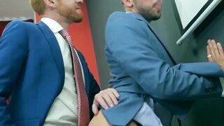 Suit and tie Welcum Leander and Shane Jackson analfucking