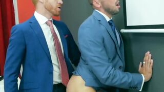Suit and tie Welcum Leander and Shane Jackson analfucking