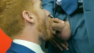 Suit and tie Welcum Leander and Shane Jackson analfucking