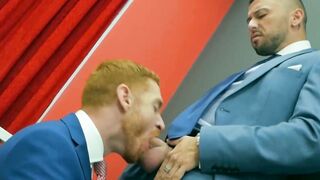 Suit and tie Welcum Leander and Shane Jackson analfucking