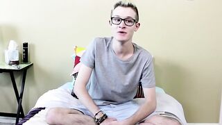 He jerked off his monstrous piece like a skinny little dick