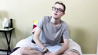 He jerked off his monstrous piece like a skinny little dick