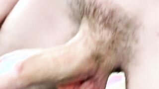 He jerked off his monstrous piece like a skinny little dick