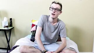 He jerked off his monstrous piece like a skinny little dick