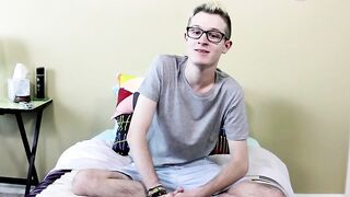 He jerked off his monstrous piece like a skinny little dick