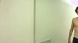 Joey Steels fills up his undies with cum after masturbation