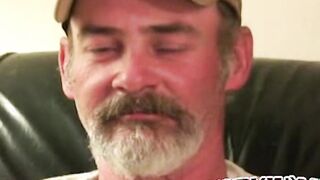 Sexy jerk off session with bearded old dude showing off Hoe 2