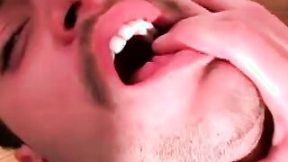 Twink analrammed hard after sucking cock in classic video
