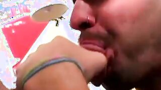 Twink analrammed hard after sucking cock in classic video