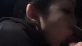 Super cute Japanese teen banged in the back seat