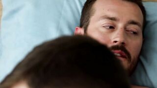 Homosexual jocks bareback their bottom friend in a threeway