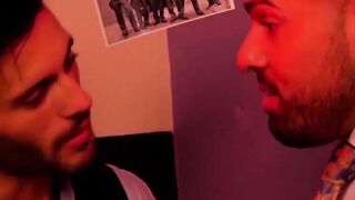 Executive guys having hardcore sex while on a break from work