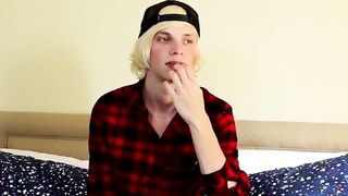After interview thick twink cock eventually attracts attention