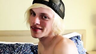 After interview thick twink cock eventually attracts attention