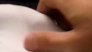 Athletic amateur Jeremiah Johnson masturbates his hairy dick