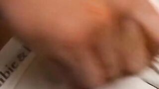 Athletic amateur Jeremiah Johnson masturbates his hairy dick