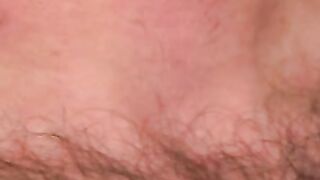Hairy stud shoots a thick load after intense masturbation