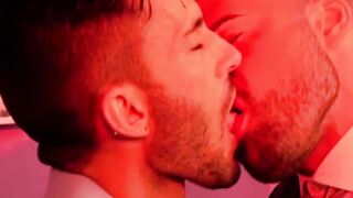 Hardcore sex with executive guys taking a break from work