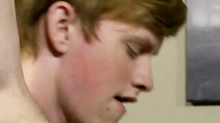The lovers big raw cock slams the blindfolded twink